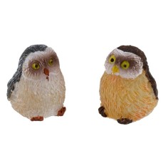 Pareja de búhos para belén de 1,4 cm Mundo Pesebres 2