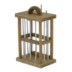Bird cage 3.7x2.4x7 cm h. 2
