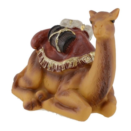 Seated dromedary in resin 6.5 cm