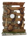 Bottega in resina con strumenti musicali cm 11x4x14,5 h.