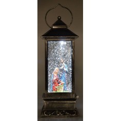 Linterna con Natividad cm 10,5x10,5x28 h. 2