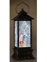 Lanterna con Natività cm 10,5x10,5x28 h.