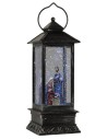 Lantern with Nativity cm 10,5x10,5x28 h. 