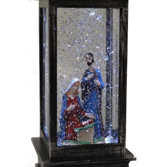 Lantern with Nativity cm 10,5x10,5x28 h. 