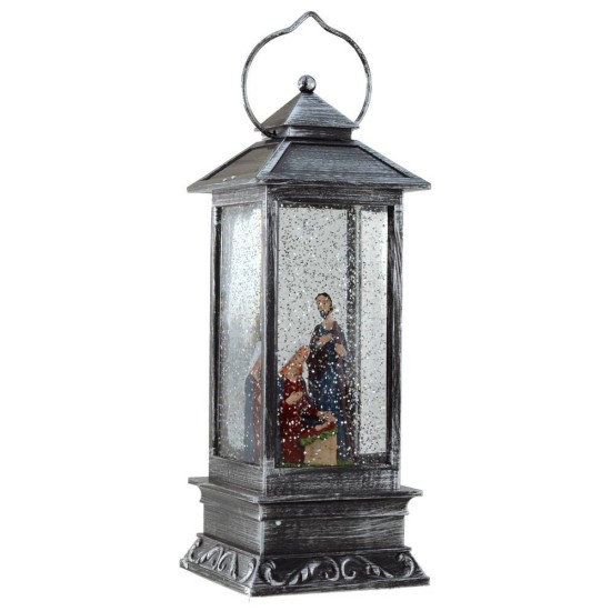 Linterna con Natividad cm 10,5x10,5x28 h.