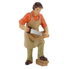 Falegname in resina serie 9 cm Mondo Presepi