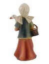 Mujer con oca de resina 8 cm Mundo Pesebres