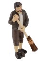 Spazzino in resina 9 cm Mondo Presepi