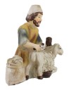Tosatore seduto in resina serie 8 cm Mondo Presepi