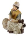Tosatore seduto in resina serie 8 cm Mondo Presepi