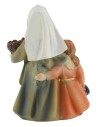 Donna con bambina in resina serie 8 cm Mondo Presepi