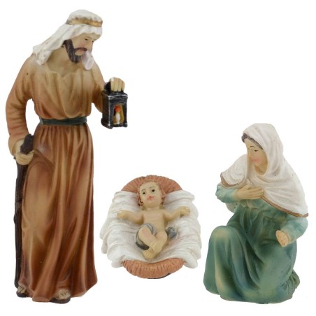 Natividad palestina 3 figuras en resina serie 10 cm Mundo
