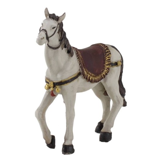 Caballo gris en resina de 10,5x7,5 cm h. Mundo