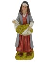 Contadina con paglia in resina 12 cm Mondo Presepi