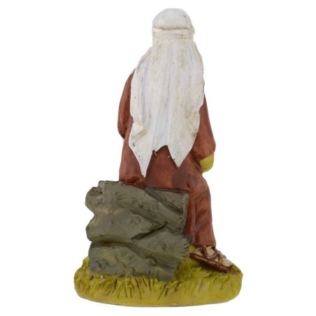 Campesina sentada en resina 12 cm Mundo Belenes