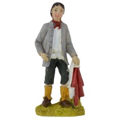 copy of Contadina con paglia in resina 12 cm