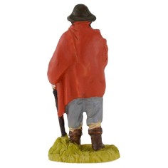 Viandante con bastone in resina 9 cm Mondo Presepi 2