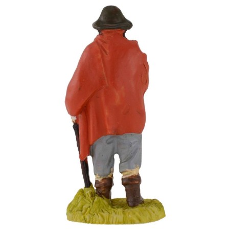 Wayfarer with stick in resin 9 cm