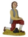 Pastore in ginocchio in resina serie 15 cm Mondo Presepi
