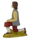 Pastore in ginocchio in resina serie 15 cm Mondo Presepi