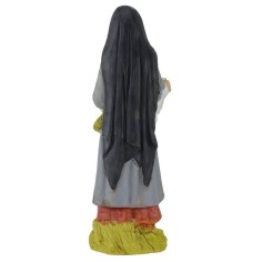 Campesina con grano en resina 15 cm 2