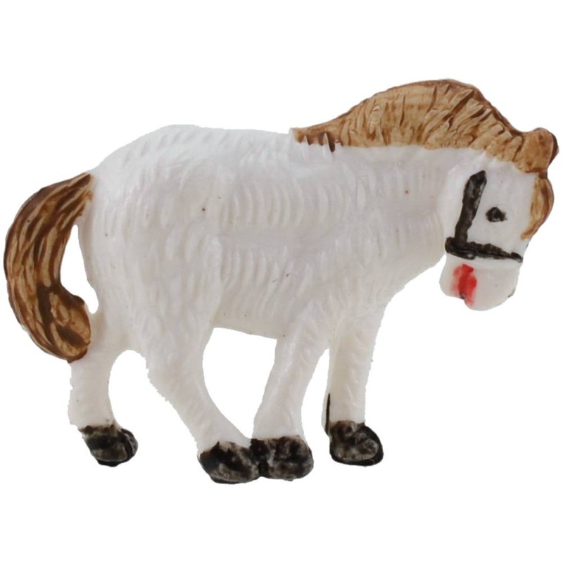 White horse for presepe series 3.5 cm