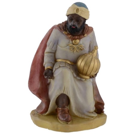 Set 3 Re Magi in resina h. 20 cm per presepe Mondo Presepi