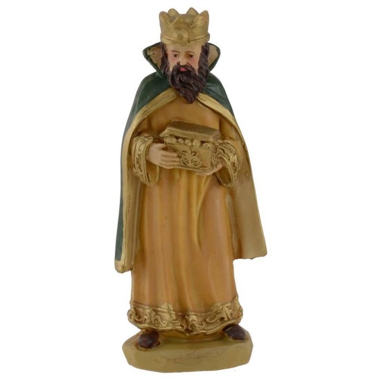 Conjunto de 3 Reyes Magos en resina h. 