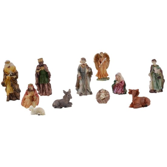 Conjunto de Natividad 5 cm 11 figuras para el belén Mondo Presepi