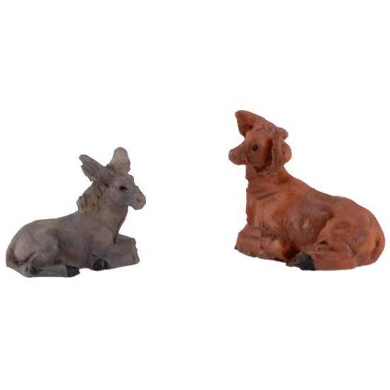 Set Natività 5 cm 11 soggetti per presepe Mondo Presepi