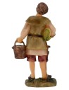 Pastor with bucket in resin 12 cm
