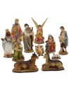 Set Natività 9 cm 11 soggetti per presepe Mondo Presepi