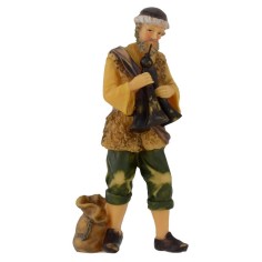 Zampognaro playing in resin 12 cm