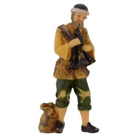 Zampognaro playing in resin 12 cm
