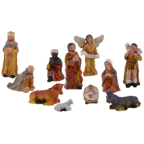 Set Natividad 6 cm 11 figuras para pesebre Mondo Presepi