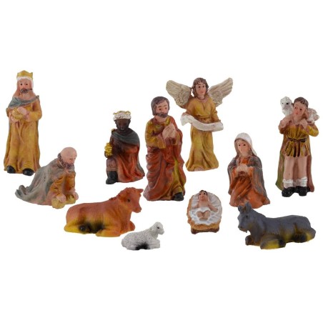 Set Natividad 6 cm 11 figuras para pesebre Mondo Presepi