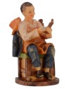 Falegname seduto in resina serie 12 cm Mondo Presepi