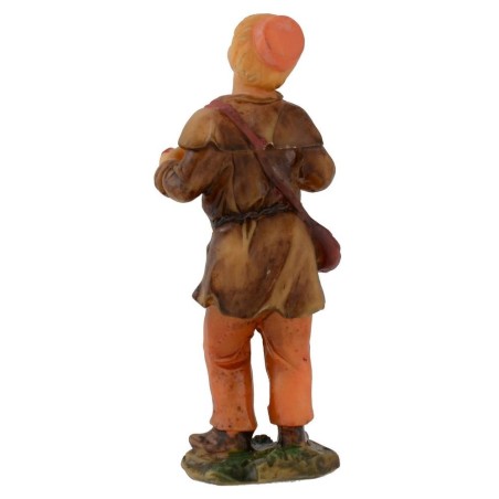 Niño con acordeón en resina serie 12 cm