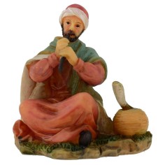 Incantatore di serpenti in resina serie 12 cm Mondo Presepi 2