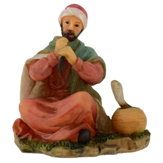 Incantatore di serpenti in resina serie 12 cm Mondo Presepi