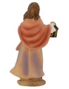 Woman with lantern in resin 15 cm