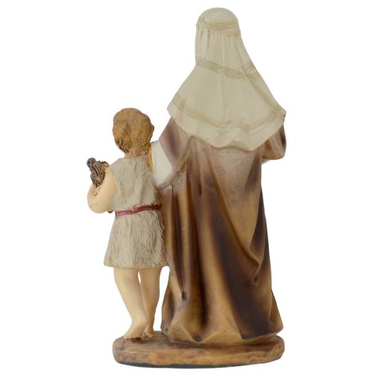 Old with baby in resin 15 cm