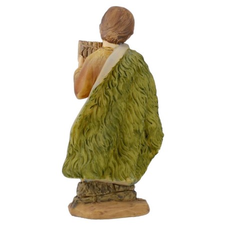 Suonatore di armonica in resina serie 15 cm Mondo Presepi
