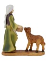 Woman who abbevera lamb in resin 15 cm