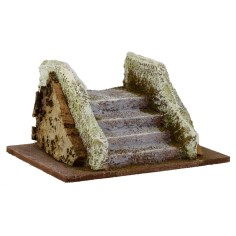 Scala per presepe cm 14,5x10x7,3 h. Mondo Presepi 2