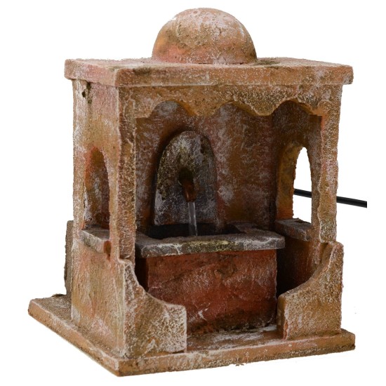 Fuente Palestina funcional para belén de 14,5x14,5x19 cm de