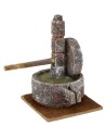 Molino de piedra para belén de 10x9x14 cm de altura para