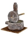 Molino de piedra para belén de 10x9x14 cm de altura para