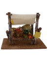 Tent with fruit stand and vegetables cm 17,5x17, 5x13 h. 