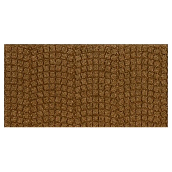 Panel de corcho con forma de adoquines de 33x16,5x1 cm para